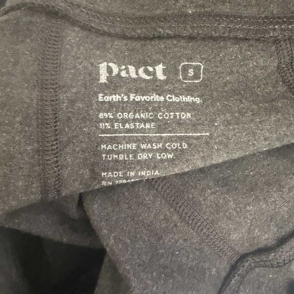 Pact womens charcoal heather pureactive pocket legging small - Picture 6 of 6